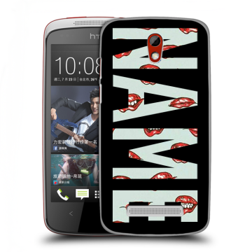 Пластиковый чехол на HTC Desire 500 с принтом NAME