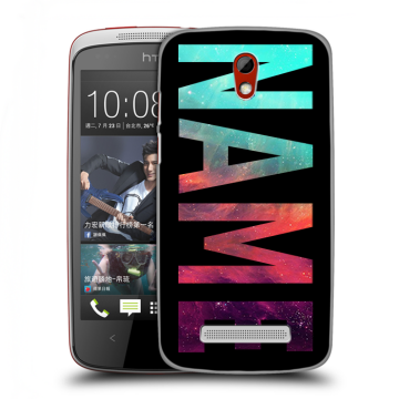 Пластиковый чехол на HTC Desire 500 с принтом NAME