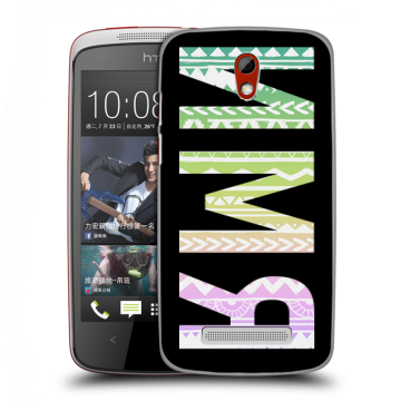 Пластиковый чехол на HTC Desire 500 с принтом ИМЯ