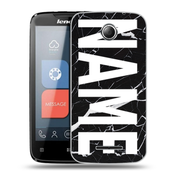 Пластиковый чехол на Lenovo A390 с принтом NAME