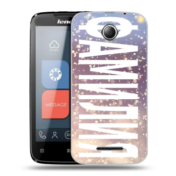 Пластиковый чехол на Lenovo A390 с принтом ФАМИЛИЯ