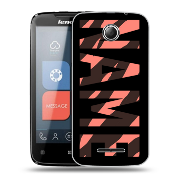 Пластиковый чехол на Lenovo A390 с принтом NAME