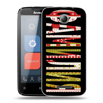 Пластиковый чехол на Lenovo A390 с принтом ФАМИЛИЯ