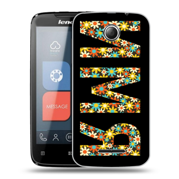 Пластиковый чехол на Lenovo A390 с принтом ИМЯ