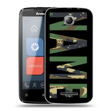 Пластиковый чехол на Lenovo A390 с принтом NAME