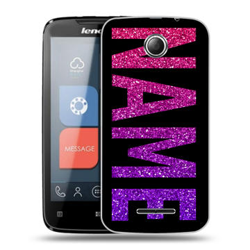 Пластиковый чехол на Lenovo A390 с принтом NAME