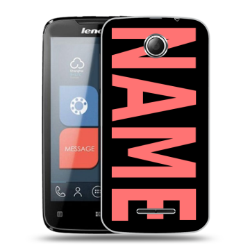 Пластиковый чехол на Lenovo A390 с принтом NAME