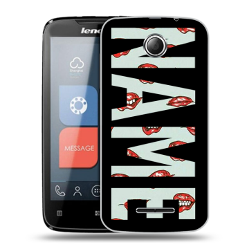 Пластиковый чехол на Lenovo A390 с принтом NAME