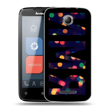Пластиковый чехол на Lenovo A390 с принтом ИМЯ