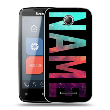 Пластиковый чехол на Lenovo A390 с принтом NAME