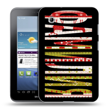 Силиконовый чехол на Samsung Galaxy Tab 2 7.0 с принтом ФАМИЛИЯ