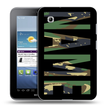 Силиконовый чехол на Samsung Galaxy Tab 2 7.0 с принтом NAME