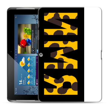 Силиконовый чехол на Samsung Galaxy Tab 2 10.1 с принтом ИМЯ
