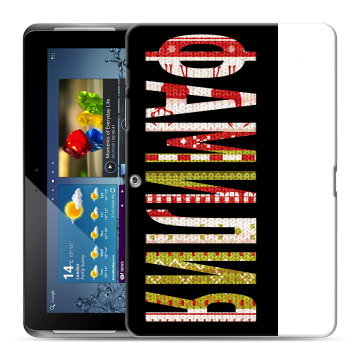 Силиконовый чехол на Samsung Galaxy Tab 2 10.1 с принтом ФАМИЛИЯ