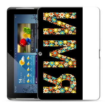Силиконовый чехол на Samsung Galaxy Tab 2 10.1 с принтом ИМЯ