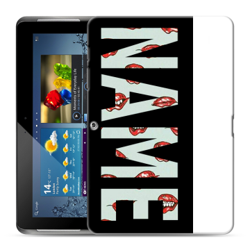 Силиконовый чехол на Samsung Galaxy Tab 2 10.1 с принтом NAME