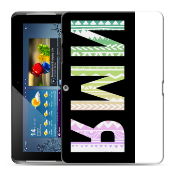 Силиконовый чехол на Samsung Galaxy Tab 2 10.1 с принтом ИМЯ