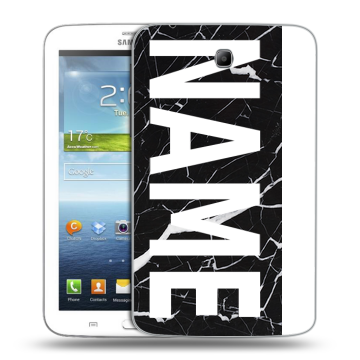 Силиконовый чехол на Samsung Galaxy Tab 3 7.0 с принтом NAME
