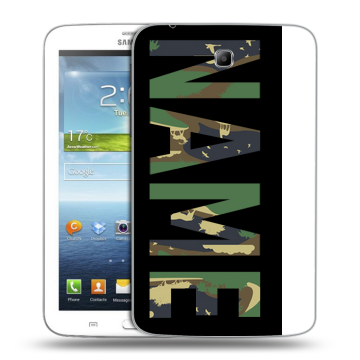 Силиконовый чехол на Samsung Galaxy Tab 3 7.0 с принтом NAME