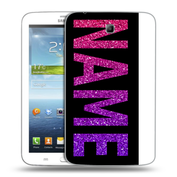 Силиконовый чехол на Samsung Galaxy Tab 3 7.0 с принтом NAME