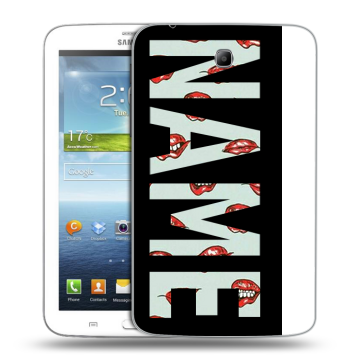 Силиконовый чехол на Samsung Galaxy Tab 3 7.0 с принтом NAME