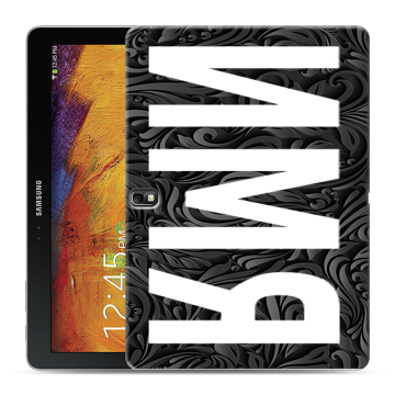 Силиконовый чехол на Samsung Galaxy Note 10.1 2014 editon с принтом ИМЯ