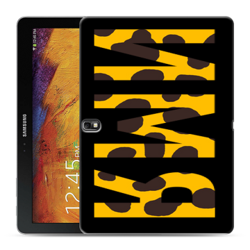 Силиконовый чехол на Samsung Galaxy Note 10.1 2014 editon с принтом ИМЯ