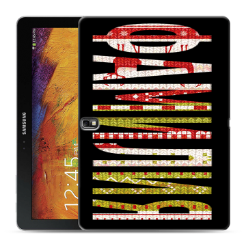 Силиконовый чехол на Samsung Galaxy Note 10.1 2014 editon с принтом ФАМИЛИЯ