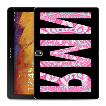Силиконовый чехол на Samsung Galaxy Note 10.1 2014 editon с принтом ИМЯ