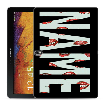 Силиконовый чехол на Samsung Galaxy Note 10.1 2014 editon с принтом NAME