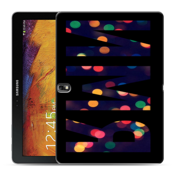 Силиконовый чехол на Samsung Galaxy Note 10.1 2014 editon с принтом ИМЯ