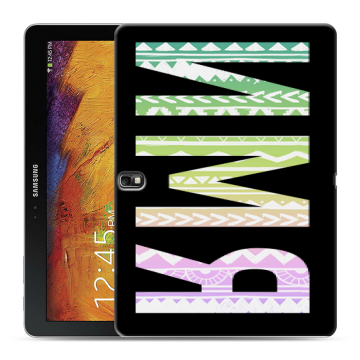 Силиконовый чехол на Samsung Galaxy Note 10.1 2014 editon с принтом ИМЯ