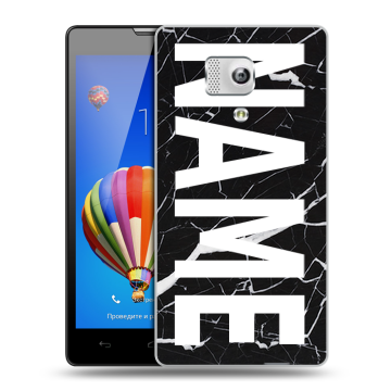 Пластиковый чехол на Huawei Honor 3 с принтом NAME