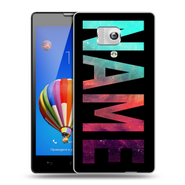 Пластиковый чехол на Huawei Honor 3 с принтом NAME