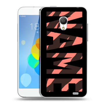 Пластиковый чехол на  Meizu MX3 с принтом NAME