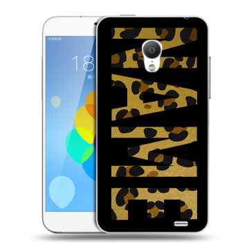 Пластиковый чехол на  Meizu MX3 с принтом NAME
