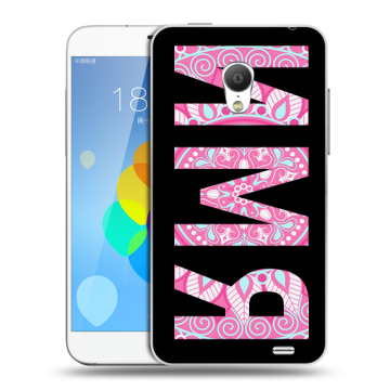Пластиковый чехол на  Meizu MX3 с принтом ИМЯ