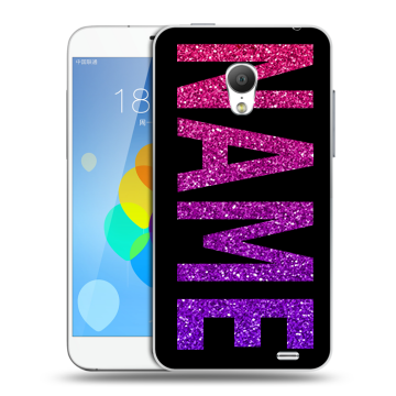 Пластиковый чехол на  Meizu MX3 с принтом NAME