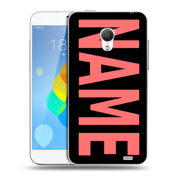 Пластиковый чехол на  Meizu MX3 с принтом NAME