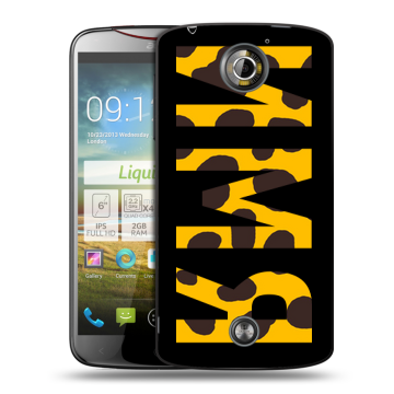Пластиковый чехол на Acer Liquid S2 с принтом ИМЯ