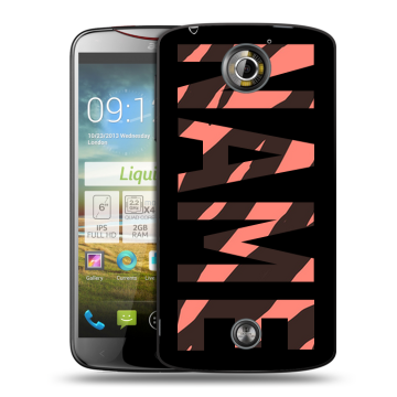 Пластиковый чехол на Acer Liquid S2 с принтом NAME