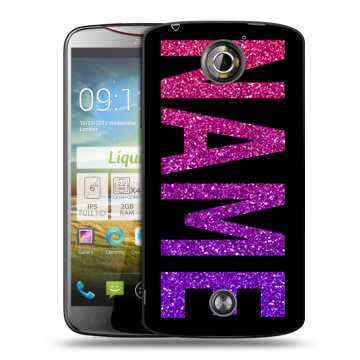 Пластиковый чехол на Acer Liquid S2 с принтом NAME