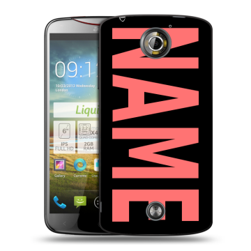 Пластиковый чехол на Acer Liquid S2 с принтом NAME