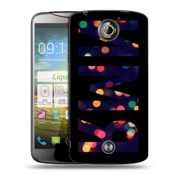 Пластиковый чехол на Acer Liquid S2 с принтом ИМЯ