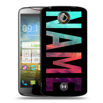 Пластиковый чехол на Acer Liquid S2 с принтом NAME