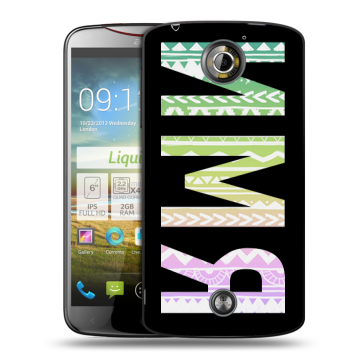 Пластиковый чехол на Acer Liquid S2 с принтом ИМЯ