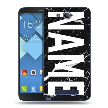 Пластиковый чехол на Alcatel One Touch Hero с принтом NAME