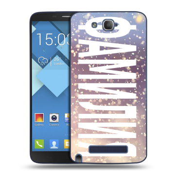 Пластиковый чехол на Alcatel One Touch Hero с принтом ФАМИЛИЯ