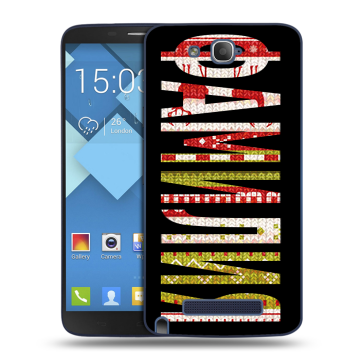 Пластиковый чехол на Alcatel One Touch Hero с принтом ФАМИЛИЯ