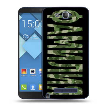 Пластиковый чехол на Alcatel One Touch Hero с принтом ФАМИЛИЯ